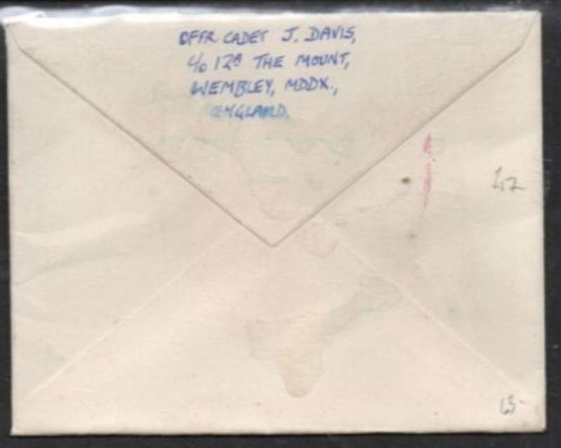 Great Britain GVIR, 2 1/2d cover LANARK 8 JLY 42 > Bulawayo, NATIONAL DEFENCE IS THE BUSINESS OF TH