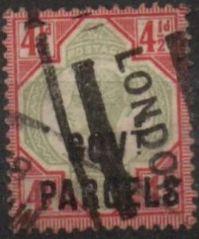 Great Britain,VRI, 1892, 4 1/2d, Official, Government Parcels, used