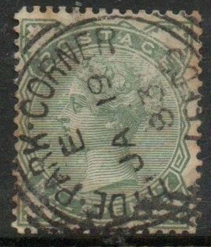 Great Britain, VRI, 1880, 1/2d pale green, used, HYDE PARK CORNER LEEDS JA 19 83, sq.c.d.s.