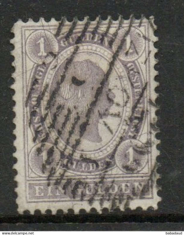 Austria, 1896, 1 Gulden ,lilac perf 12.5, used