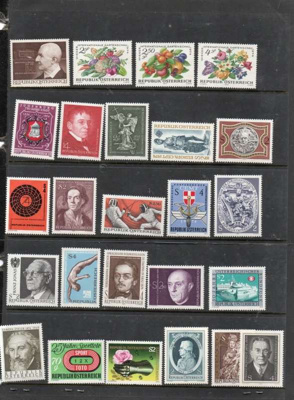 Austria, 1973 -4, commemmorative stamps MNH **, fine and fresh