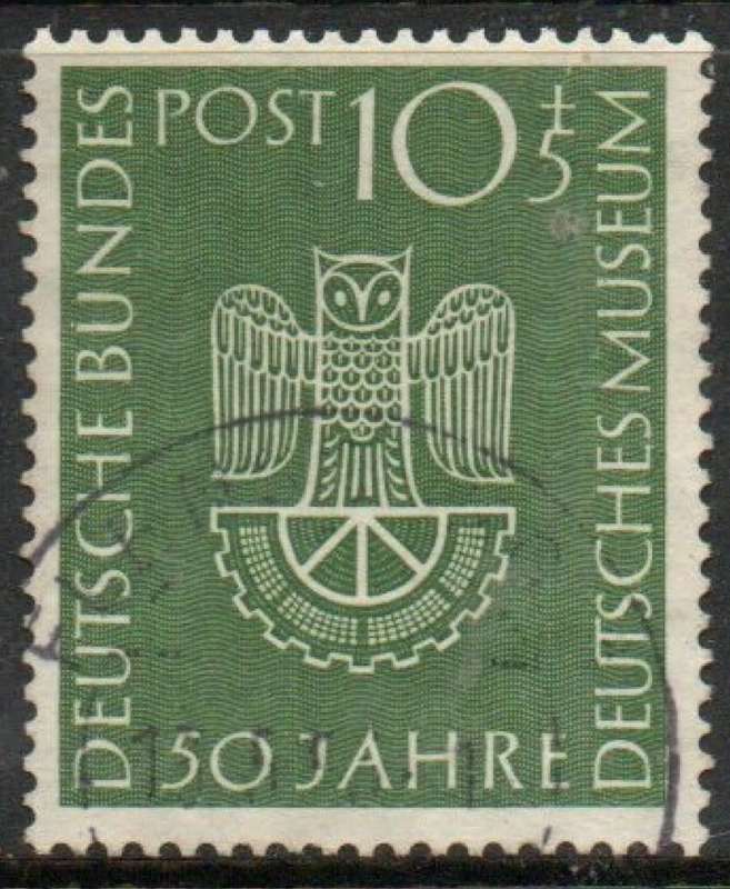 Germany, FRG, 1953, Science M useum, 10pf + 5 pf, used