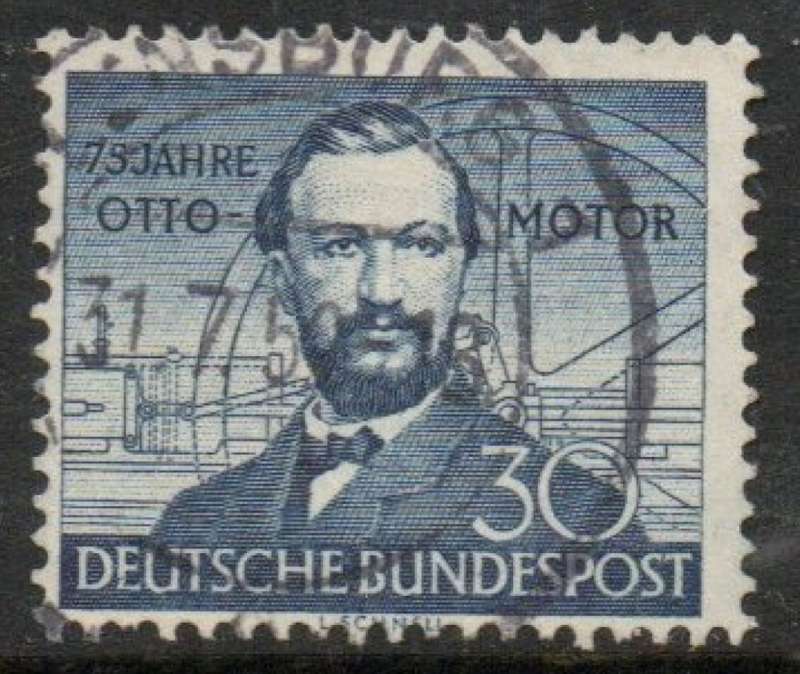 Germany, FRG, 1952, Otto Gas, 30 pf, blue. c.d.s. used