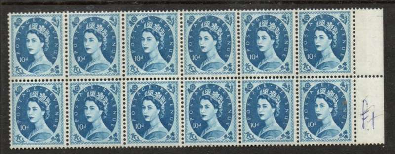 Great Britain EIIR, 1958, 8d multiple of 12, MNH **