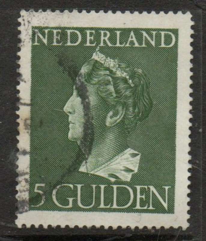 Netherlands, 1946, 5 Gulden used