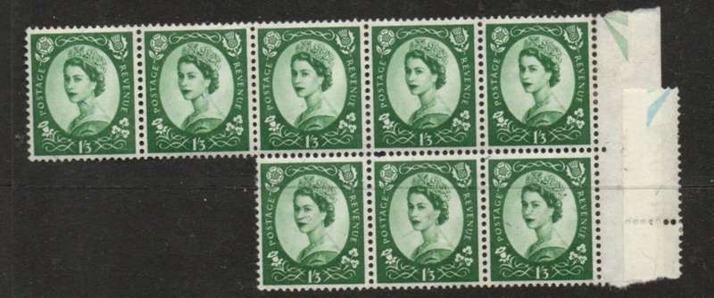 Great Britain EIIR, 1959, 1`3 multiple of 8, MNH **