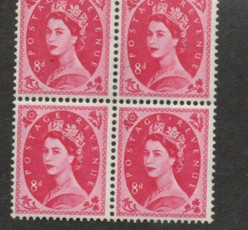 Great Britain EIIR, 1960, 8d, block of 4, MNH **