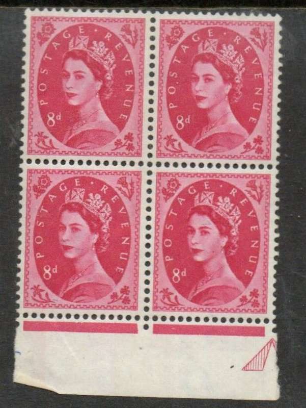 Great Britain EIIR, 1960, 8d, block of 4, MNH **