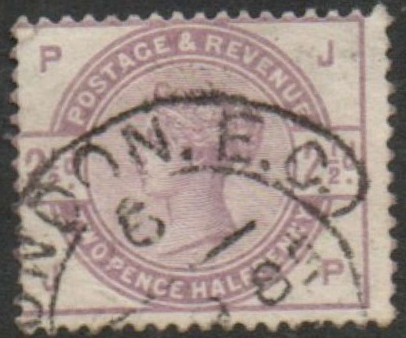 Great Britain, VRI, 1883, 2 1/2d lilac, used hooded LONDON c.d.s