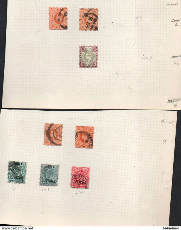 Great Britain,EVIIR, 1902 > Jubilee Issue, 52 used stamps, mixed condition, catalogue value +/-£650