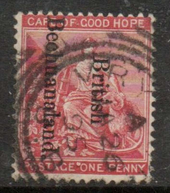 Bechuanaland, VRI, 1893, British Bechuanaland opt on CoGH 1d, squared c.d.s. used