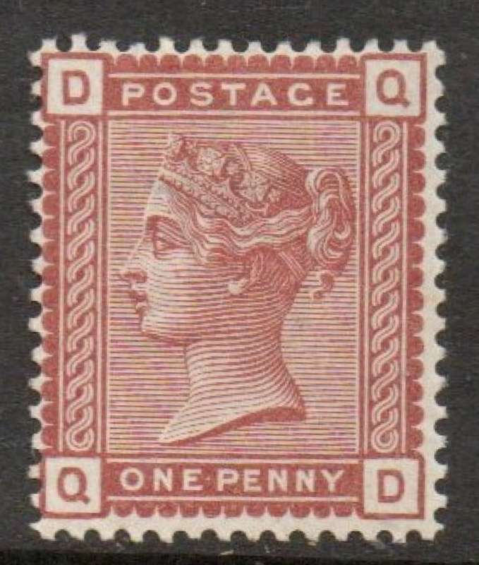 Great Britain, VRI, 1880, 1d venetian red MH *