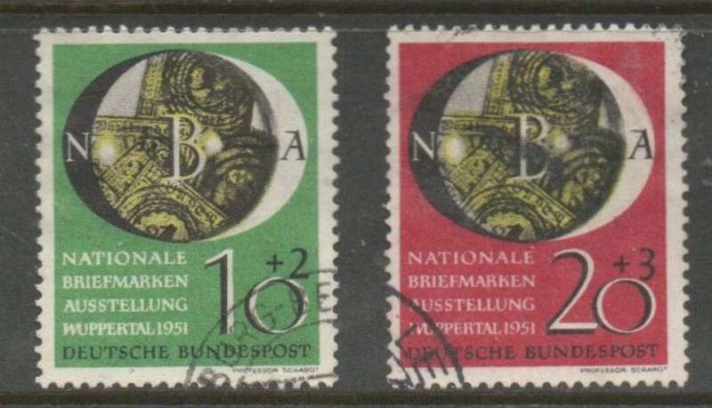Germany, 1951, stamp exhibition, used