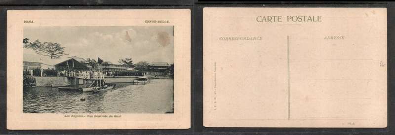 Belgian Congo,BOMA, Les Regates, Vue Generale du Quai, unused