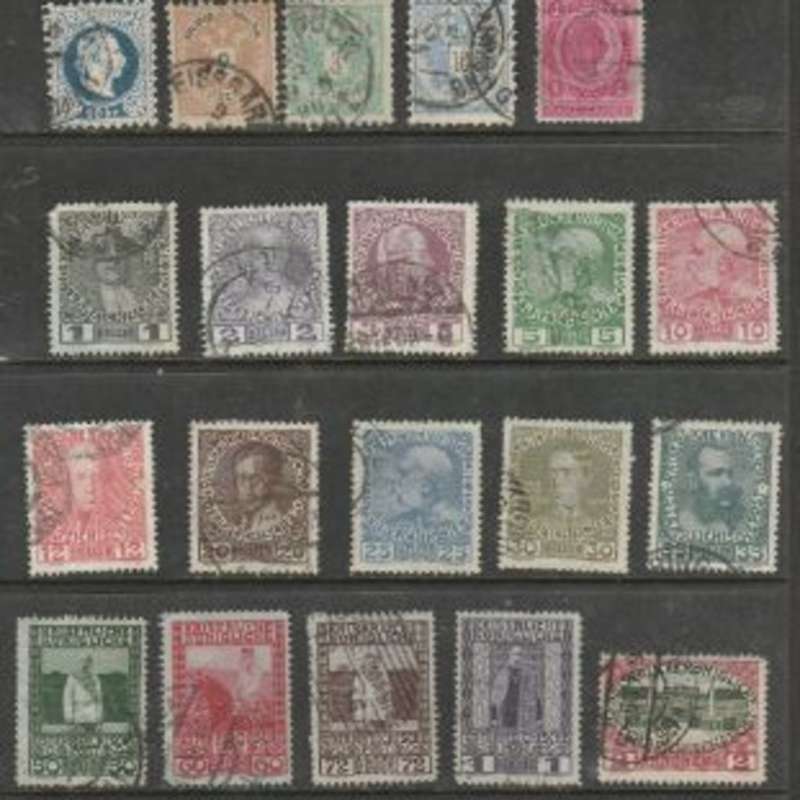 Austria, 20 used stamps.