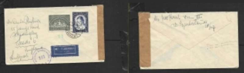 Austria, Air Mail, 3s65 (Catholic Day, children`s correspondence)3 ???? 45, c.d.s. > England, Allie