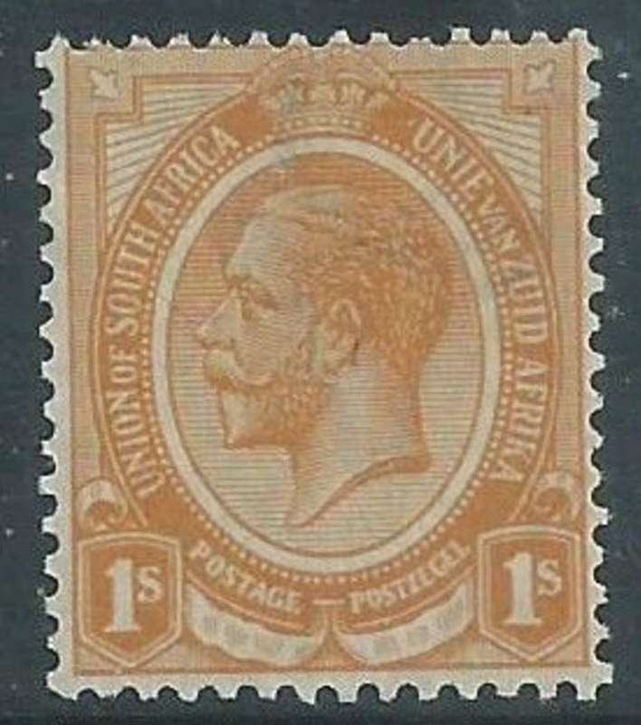 South Africa GVR, heads, 1913, 1/, orange-yellow, MH *