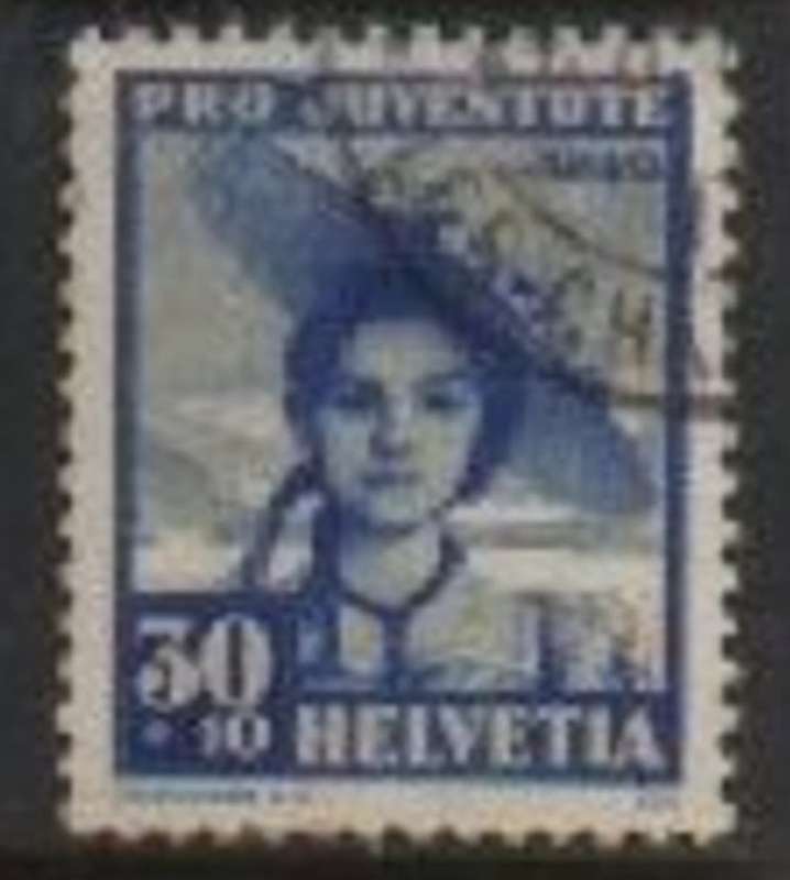 Switzerland, 1940, Pro Juventute, 30c + 10c used