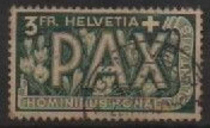 Switzerland 1948, Peace Paix, 3 Fr, c.d.s. used