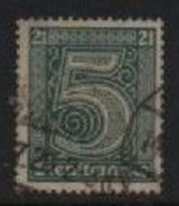 Germany, 1920, 5pf green, used
