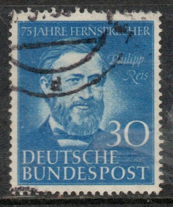 Germany, 1952, 75 years telephony, used