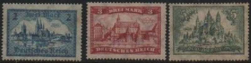 Germany, 1924 - 5, 2Mk, 3Mk, 5Mk, MH*