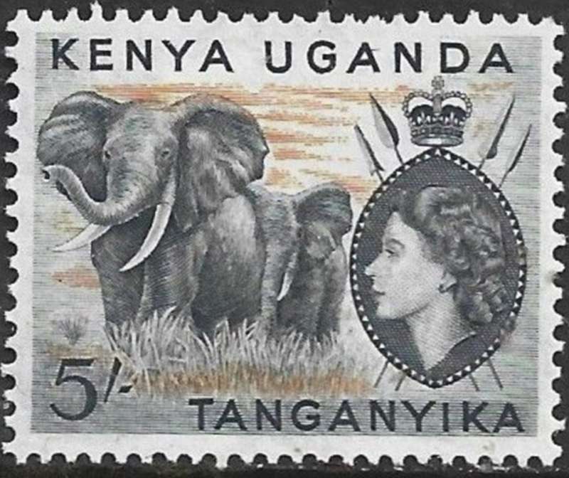 Kenya Uganda Tanganyika, EIIR, 1954, 5/, MH *