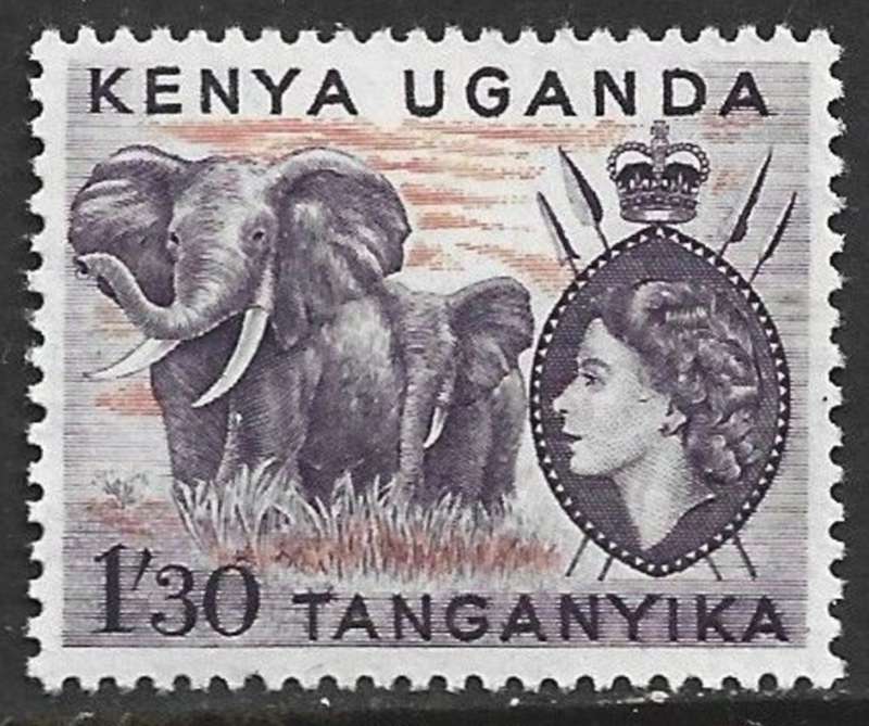 Kenya Uganda Tanganyika, EIIR, 1955, 1s30, MH *