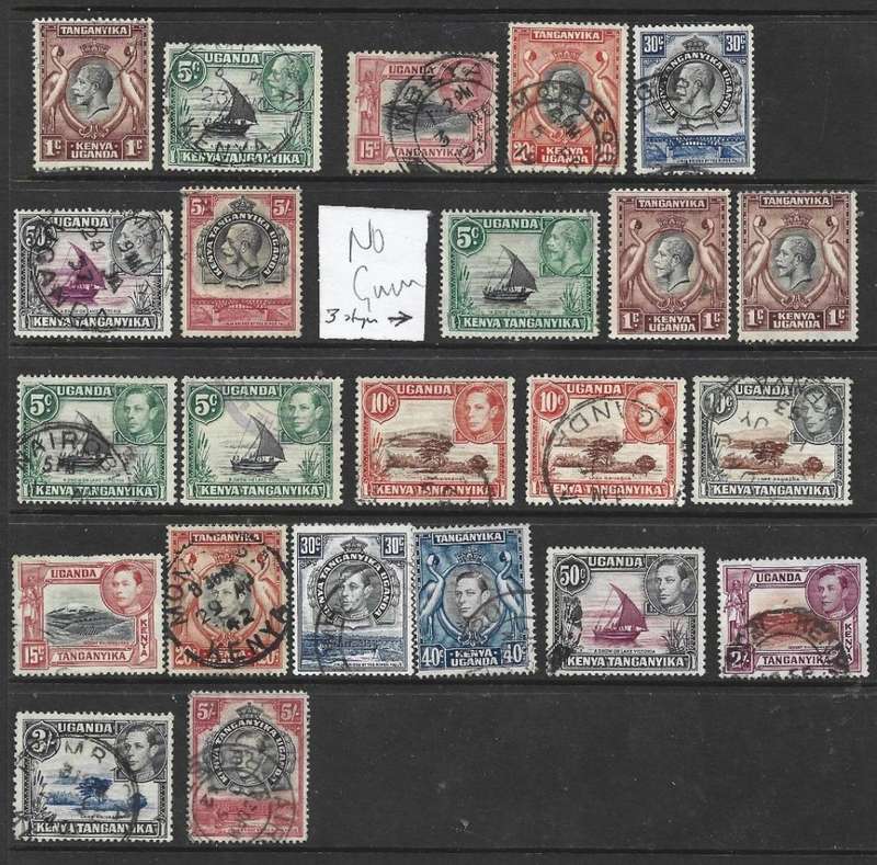 Kenya Uganda Tanganyika, GVR, GVIR, used values to 5/ .
