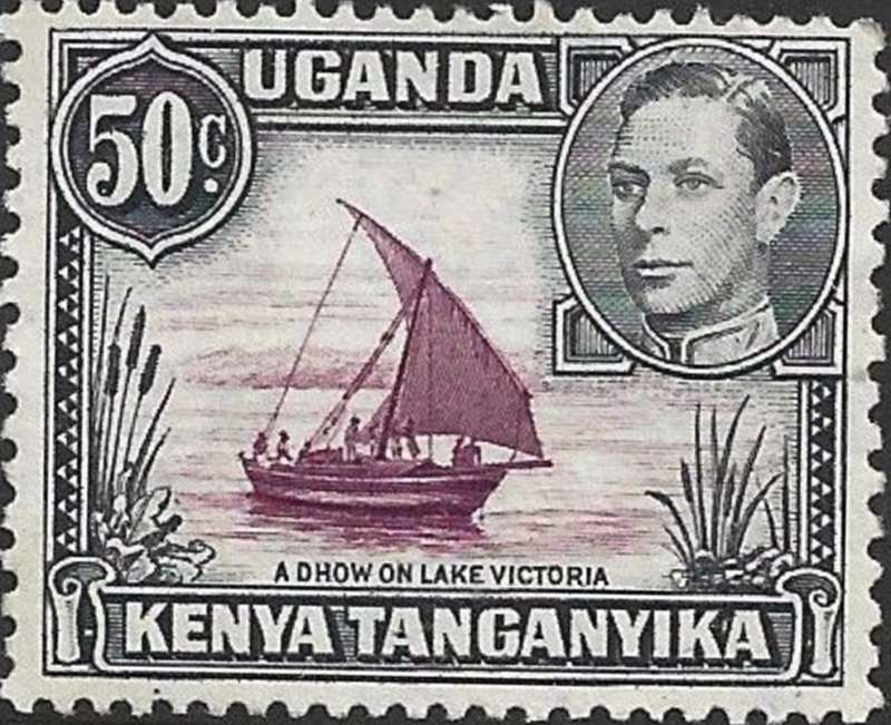 Kenya Uganda Tanganyika, 1938, 50cpurple & black, perf 13 x 11.75, MH *