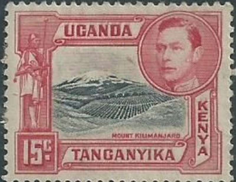 Kenya Uganda Tanganyika, GVIR, 1938, 15c, perf 13.25, MH *