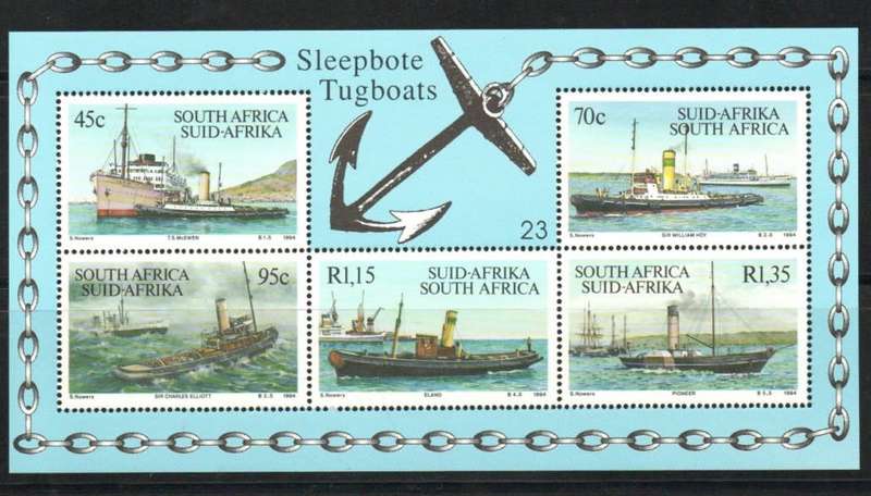 South Africa M/S-MNH-1994-Tugboats-Thematic-Tugboats SACC 871