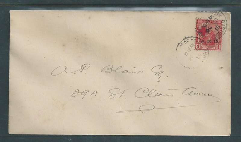 Trinidad, Red Cross 1 Penny, First Day Cover, , PORT OF SPAIN OC 21 15, c.d.s.