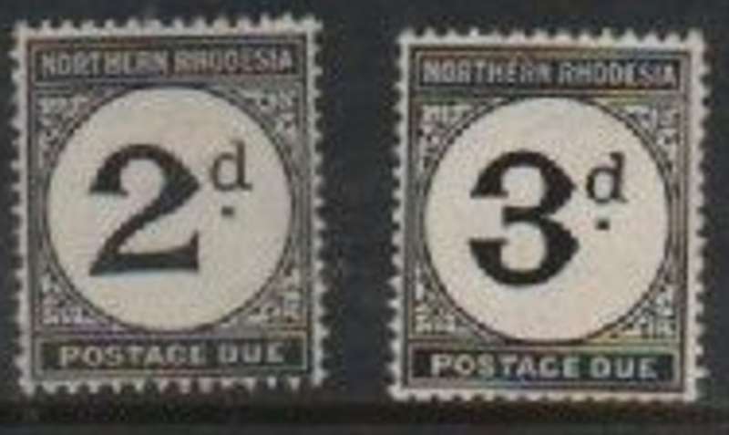 Northern Rhodesia, GVR, 1929,Postage Due,2d, 3d, MNH **