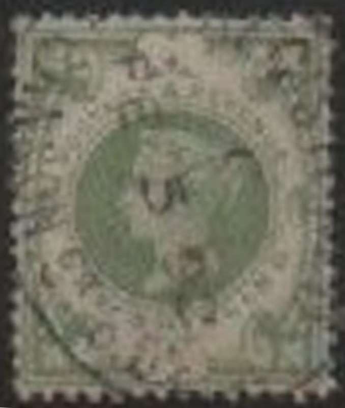 Great Britain, VRI, 1887, 1/ dull green, Jubilee issue, oval .d.s. used