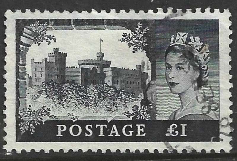 Great Britain, EIIR, 1959-1963, £1, Windsor Castle, De La Rue printing, c.d.s. used