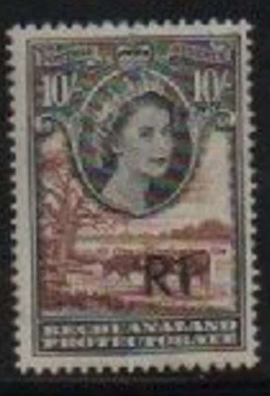 Bechuanaland,EIIR, 1961, R1 opt ( type E) on 10/, MNH **
