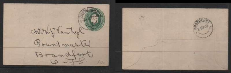 South Africa, EVIIR Orange River Colony 1/2d envelope inter provincial used JOHANESSBURG 3 SP 10 > B