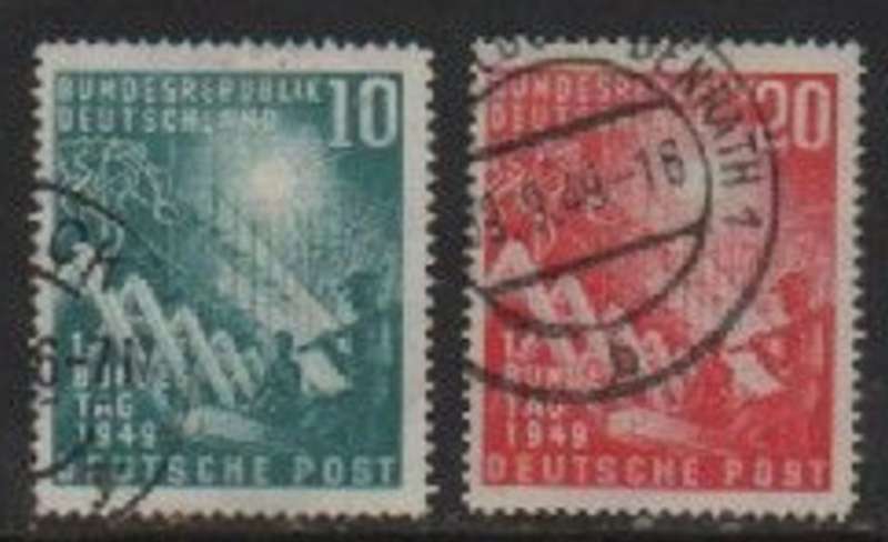 Germany Federal Republic, 1949, Bundes Tag, 10p[f, 20pf, used