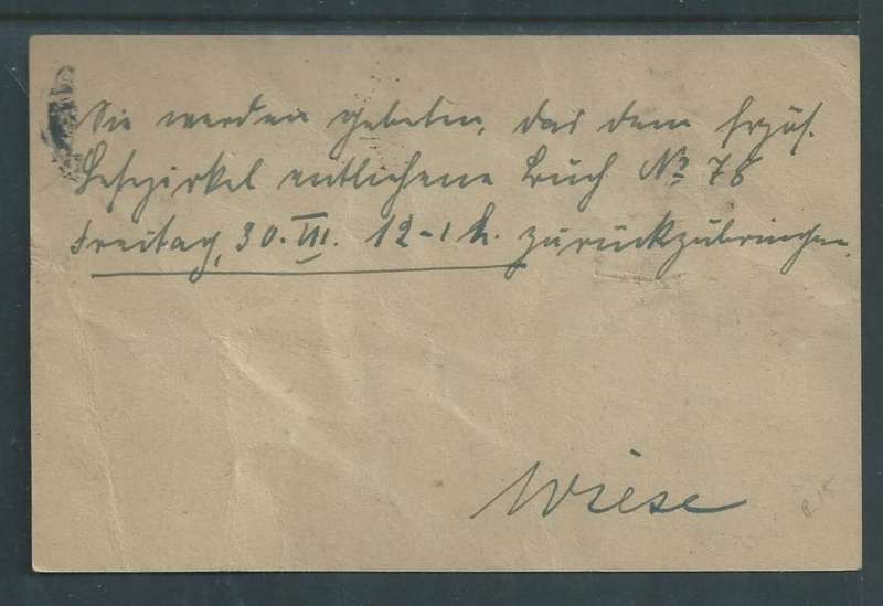 Germany, postal stationery card, 10pf, uprated to 30pf, MUNSTER 27.9.20 c.d.s., University & seminar