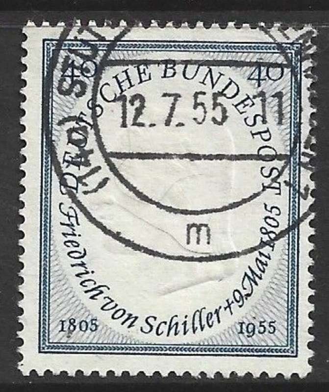 Germany, 1955, Schiller (poet) 40pf, , used