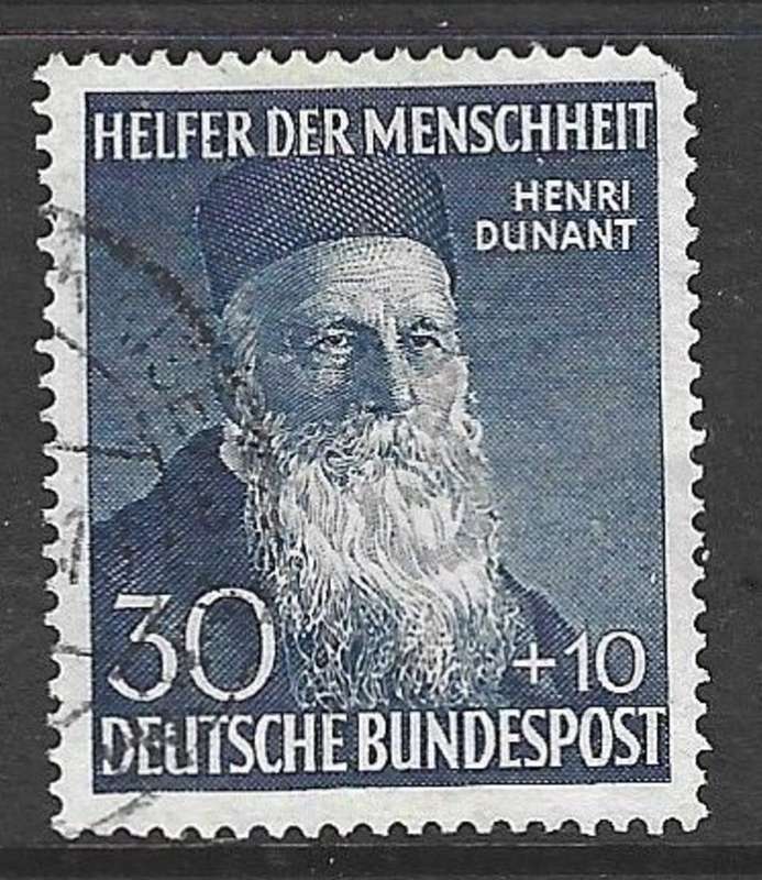 Germany, Berlin, 1952, Henri Durant, 30pf, used