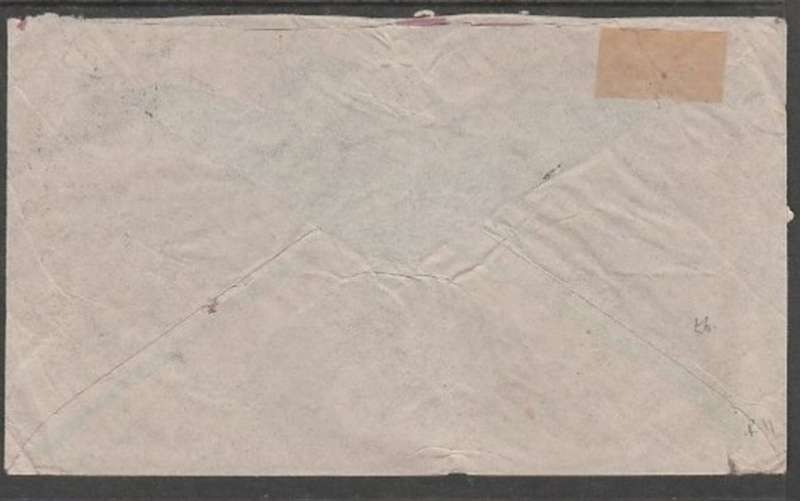 South Africa, air mail cover, 1/ ( vert pair) GVR Silver Jubilee 6d) CAPETOWN 24 VI 35 > Germany