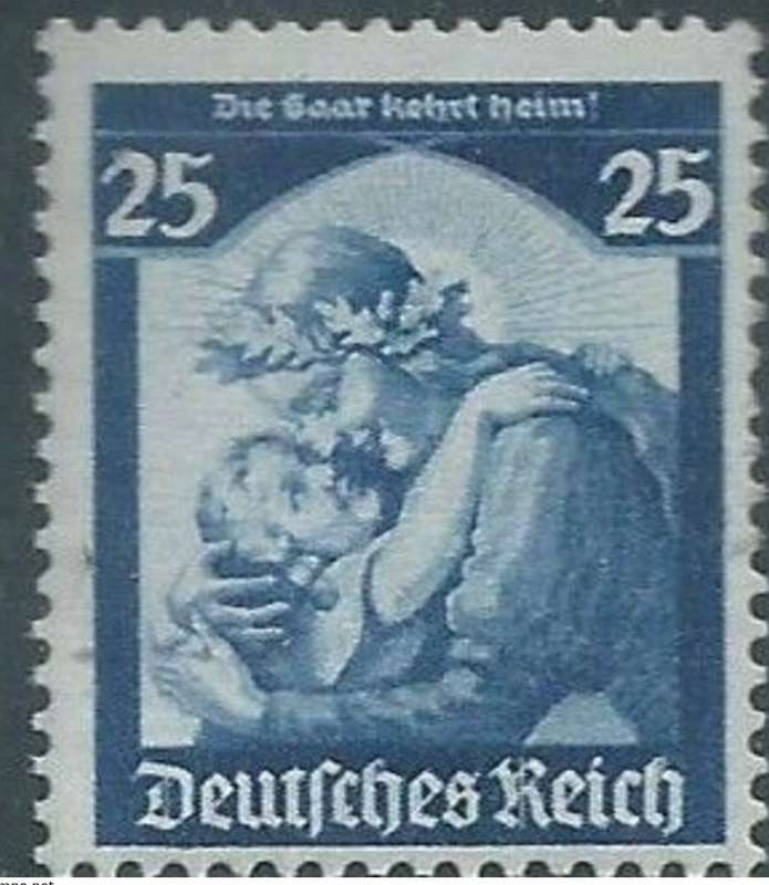 Germany, 1935, Saar, 25pf, MH *