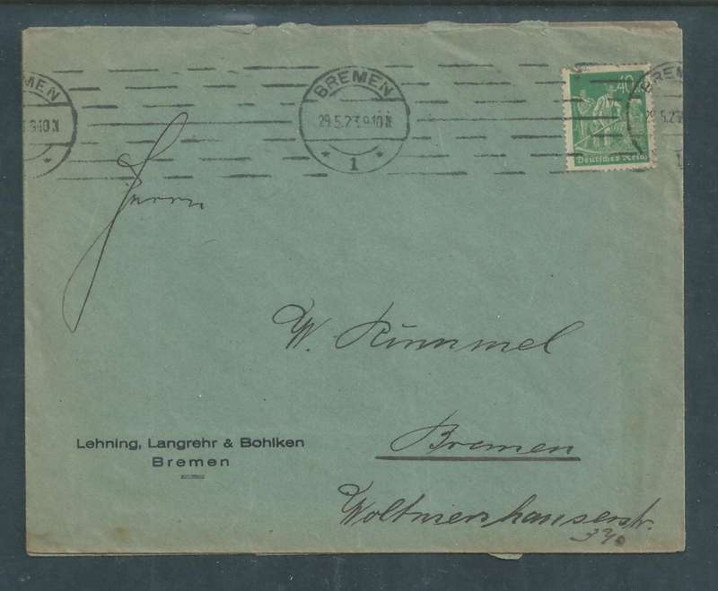 Germany, inflation, 40Mk, BREMEN 29.5..23 ,local