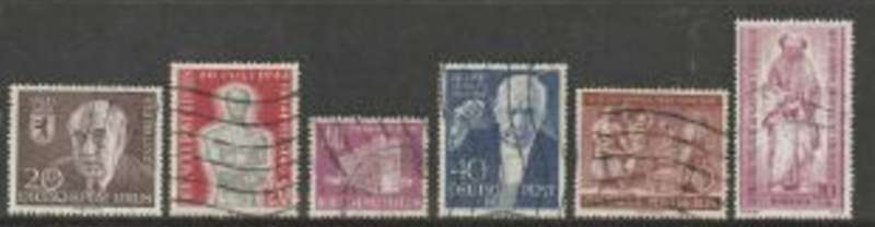 Germany, Berlin, 6 used stamps