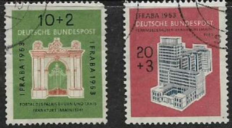 Germany, F.R., 1953,IFRABA, Philatelic Exhibition, used