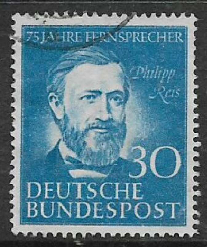 Germany, F.R., 1952, 75th Anniversary of Telephone,, used