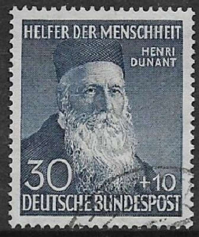 Germany, F.R., 1952, Henri Dunant, used