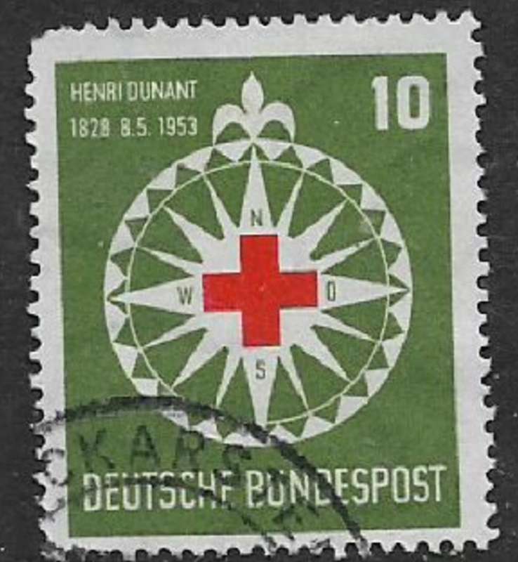 Germany, F.R., 1953, Red Cross, Road safety, Prisoners, used